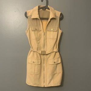 bebe faux suede dress